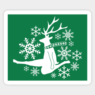 Christmas Stag Sticker